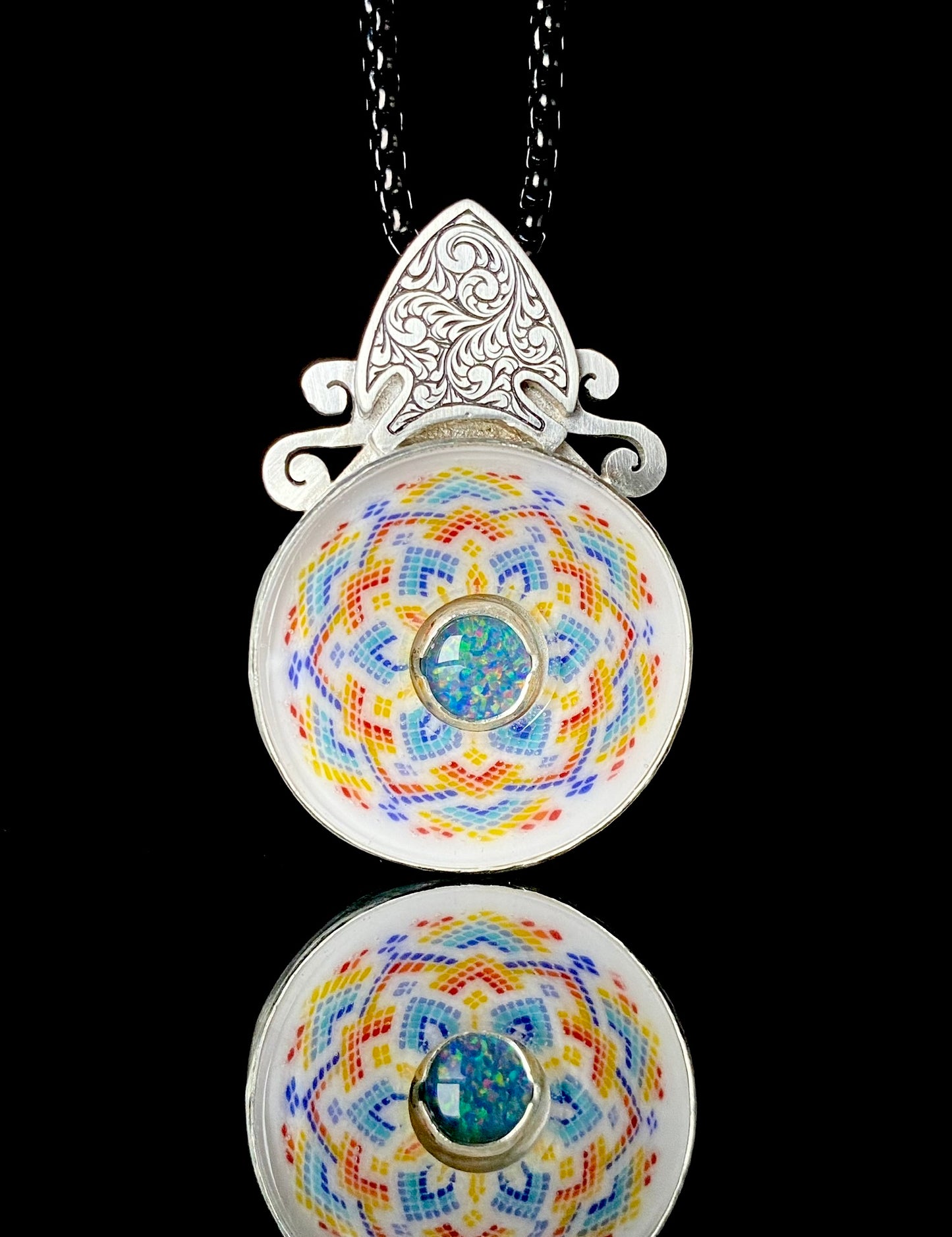 Opal Skull Fillacello Pendant
